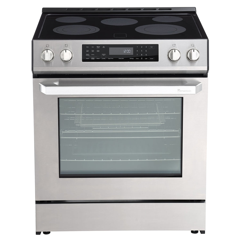 Rangaire 30" Electric Range Self-cleaning Air Fry True Convection Oven Slide-in Stainless Steel RRE303GS