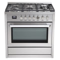 Rangaire 36" Gas Range Convection Oven Freestanding Stainless Steel RRG361TS