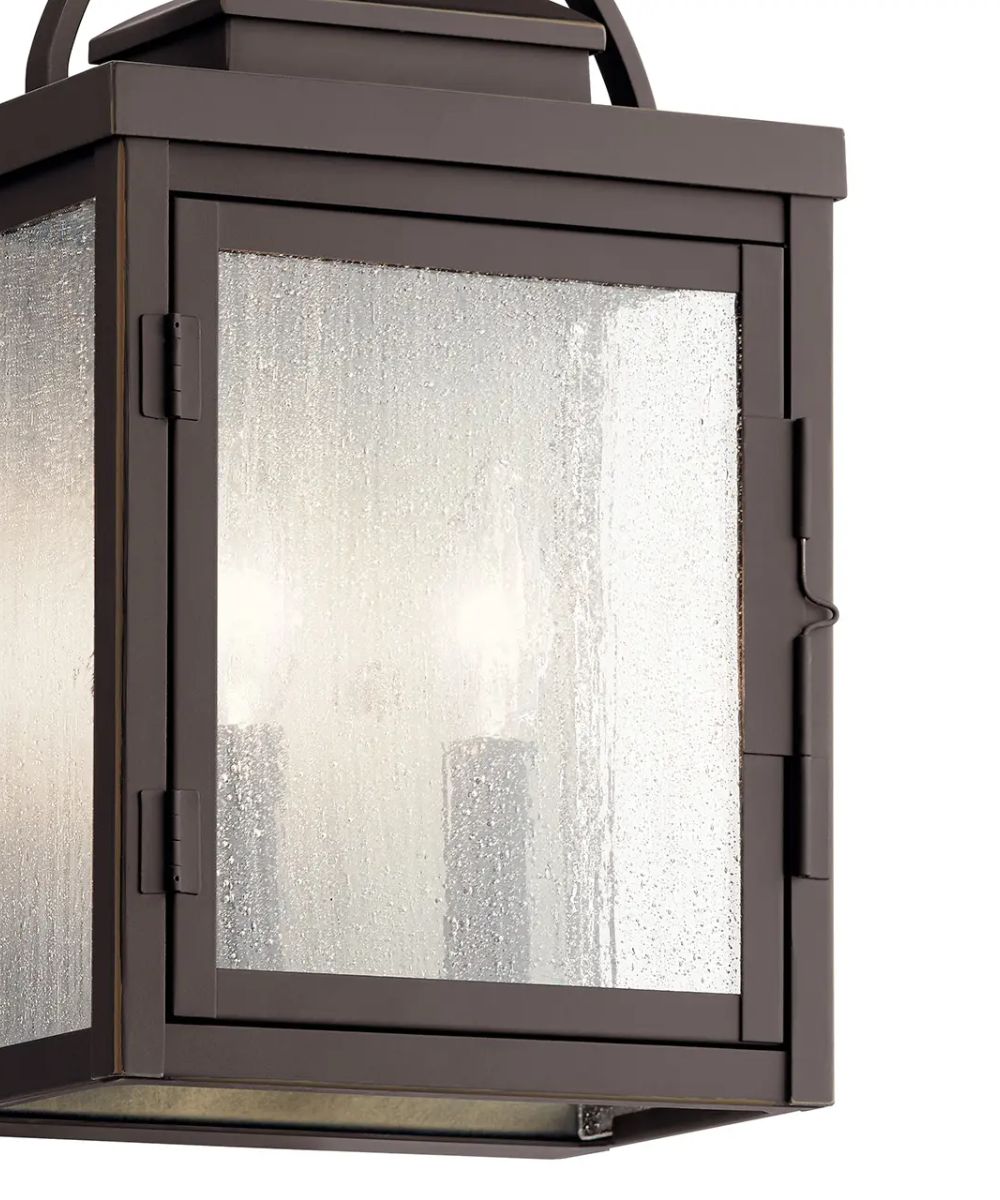 Carlson 15"H  2-Light Bronze Finish Outdoor Wall Lantern by Kichler