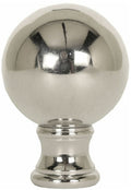 Sphere Lamp Finial Polished Nickel 1.75"h