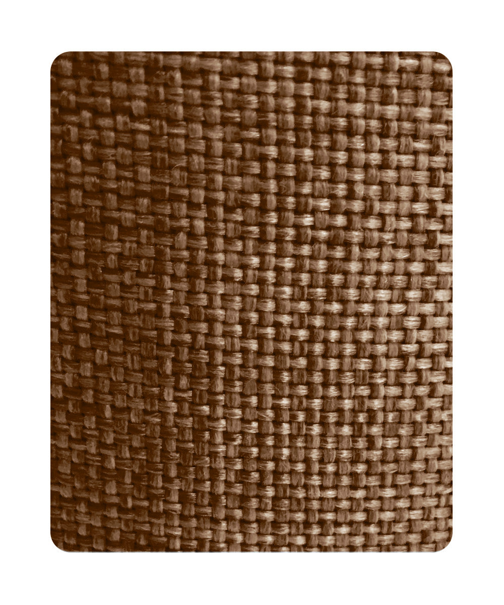 16"W x 12"H Hard Back Empire Lampshade - Chocolate Burlap