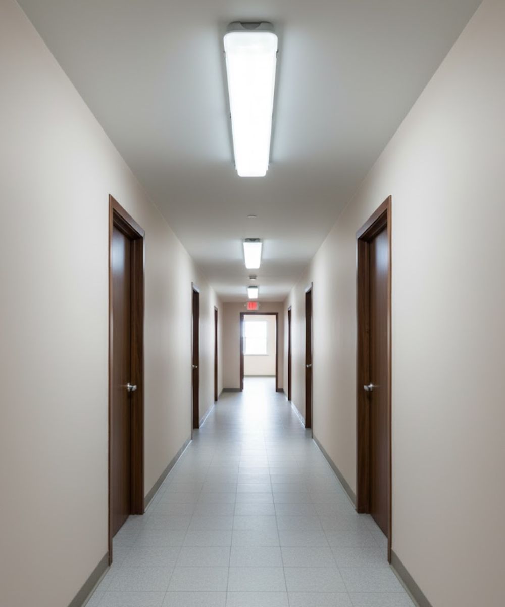 50"W Linear Vapor Tight 1-Light Integrated LED Light LightStrip Light Fixture by RP Lighting