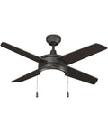 52" Europa IV 4-Blade Ceiling Fan Oil Rubbed Bronze Finish with Integrated LED Light