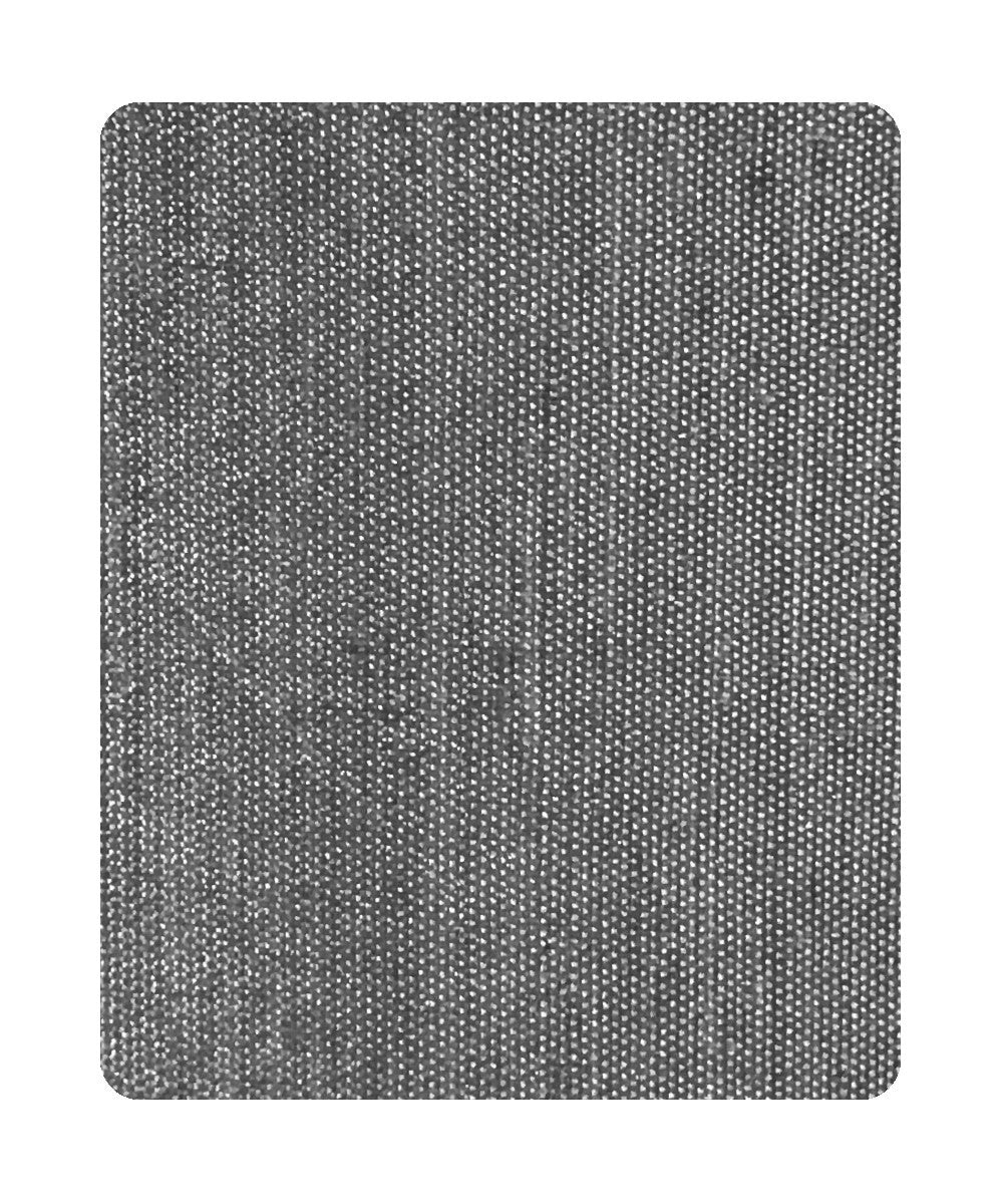 16"W Moderne Flush Mount Conversion Kit  Granite Gray Burlap Hardback Drum Lampshade