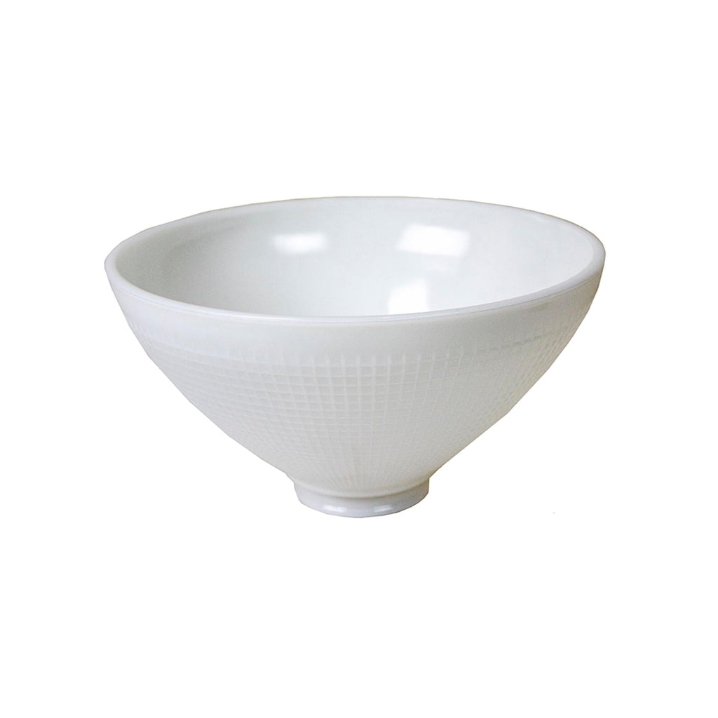 6 Inch Diameter Milky White Reflector-Type IES Replacement Glass Shade for Stiffel
