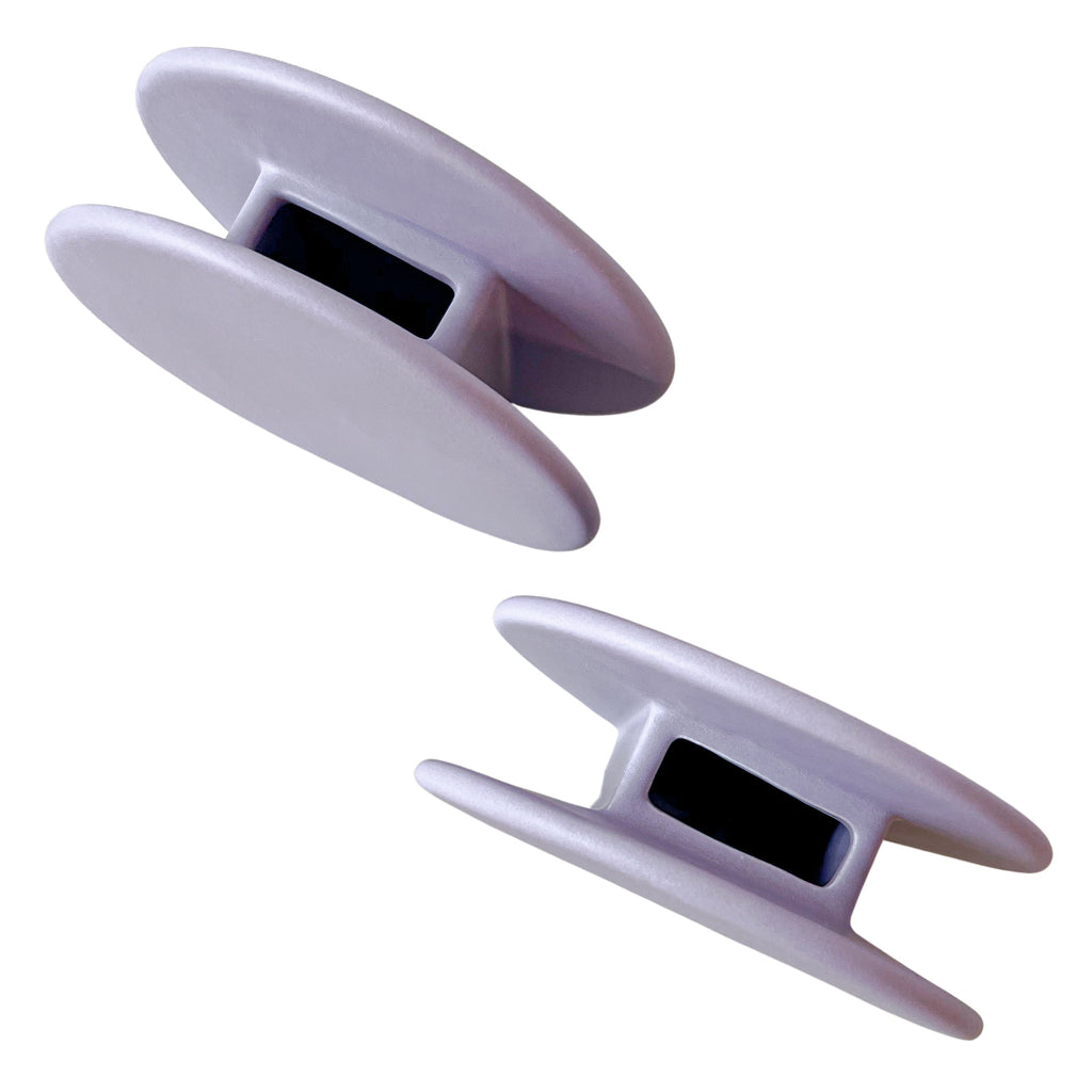 Lavender Macaroon Ceramic Vases – Pair