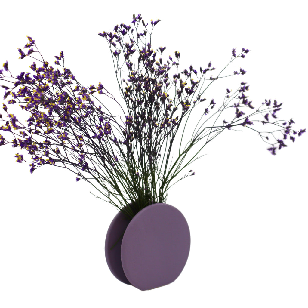 Lavender Macaroon Ceramic Vases – Pair