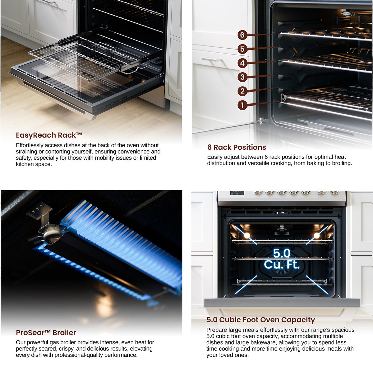 Rangaire 30" Gas Range Convection Oven Slide-in Stainless Steel RRG303TS