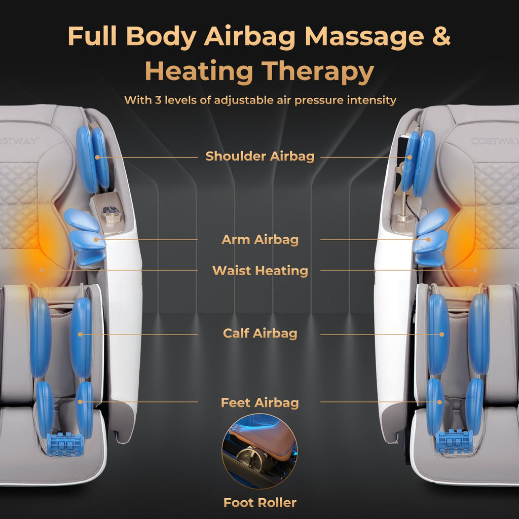 Relaxation 29-Full Body Massage Chair with Waist Heating & Airbag Massage