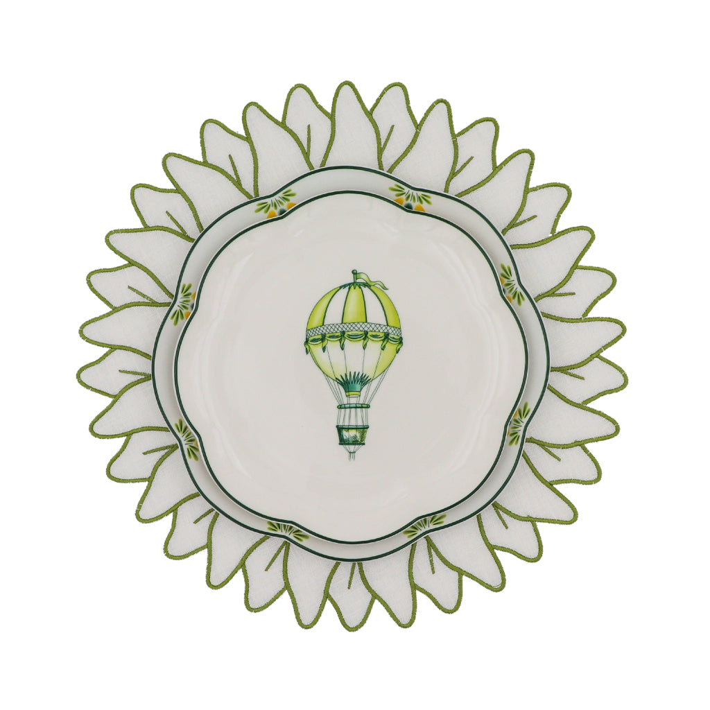 Valensole Lavender Scalloped Ceramic Starter Plates – Case of 12 (+3 Bonus Plates)