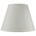 16"W x 12"H Textured Oatmeal Empire Hardback Lamp Shade