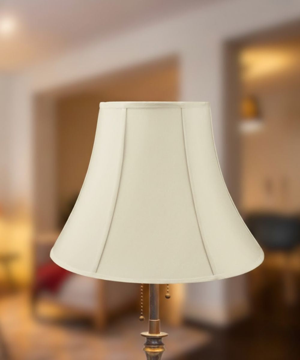 20"W x 15"H Egg Shell Shantung Bell Lampshade