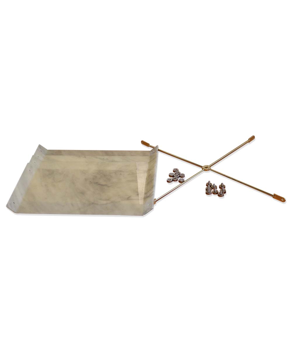 Pop Steady 15x15x9 Faux Marbled Alabaster Shallow Drum Square Lampshade