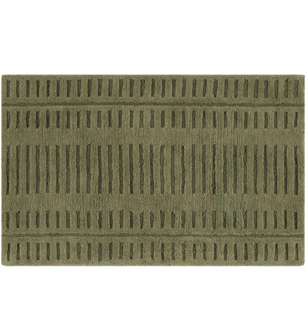 Washable Wool Rug - Green - Clearance