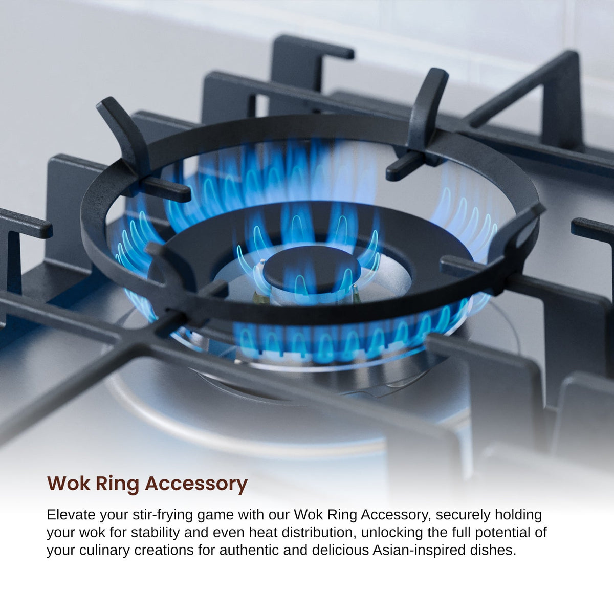 Rangaire 34" Gas Cooktop 5 Burners Stainless Steel RCG341S